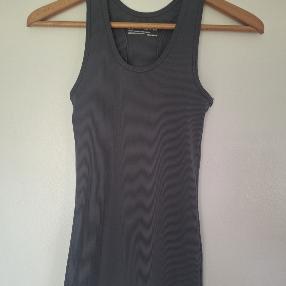 Under Armour Women's Charcoal Ribbed Tank Top